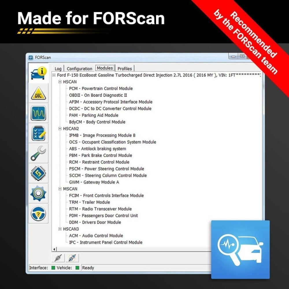 [現貨]OBDLink EX FORScan 專用線 FORD MAZDA 車系 OBD連接線-細節圖6