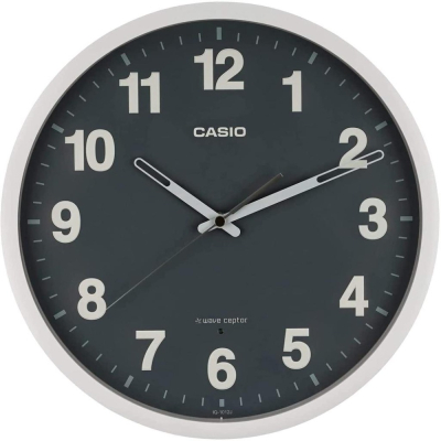 [現貨] CASIO 卡西歐電波掛鐘 自動對時 秒針停止功能明暗感應 立體感數字 電波鐘 跳秒式 30.5公分