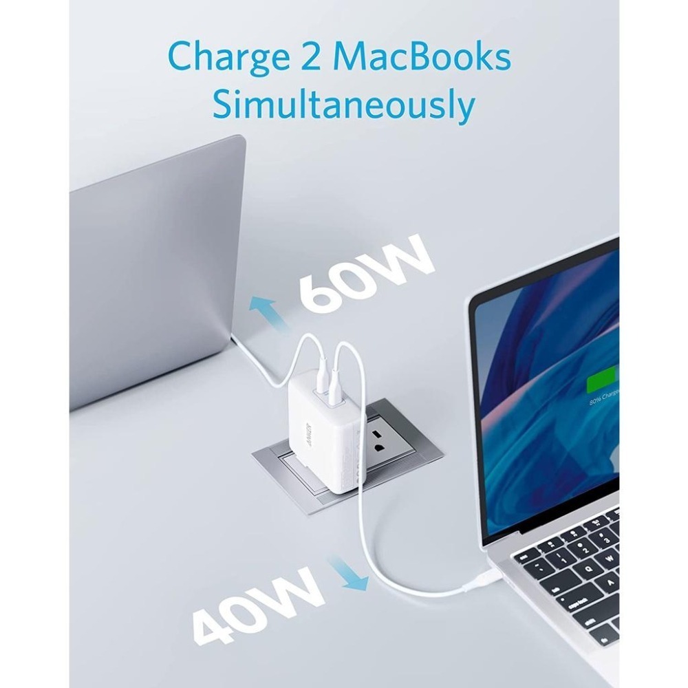 [現貨]Anker PowerPort III 2-Port 100W 充電器 PIQ 3.0 筆記型電腦 適用-細節圖5