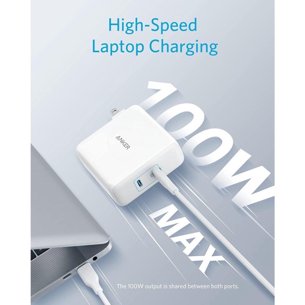 [現貨]Anker PowerPort III 2-Port 100W 充電器 PIQ 3.0 筆記型電腦 適用-細節圖6
