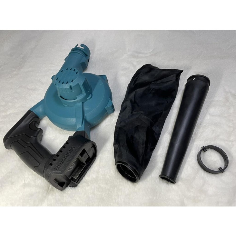 [現貨]強力無碳刷馬達鼓風機 吹風機 通用牧田18V電池 落葉機 吸塵 附集塵袋 台灣出貨 保修-細節圖2