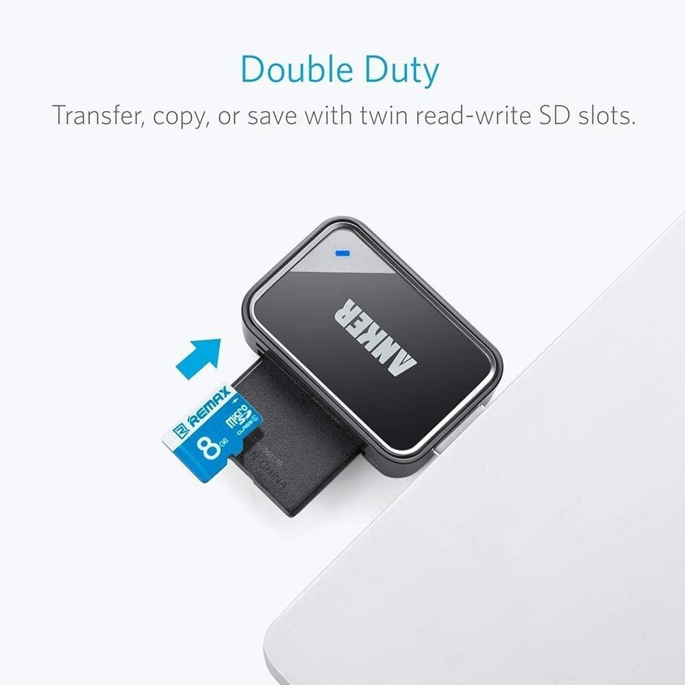 [現貨]Anker USB3.0 2 in 1 Reader 讀卡機 SD卡 Micro SD MMC RS-MMC-細節圖3