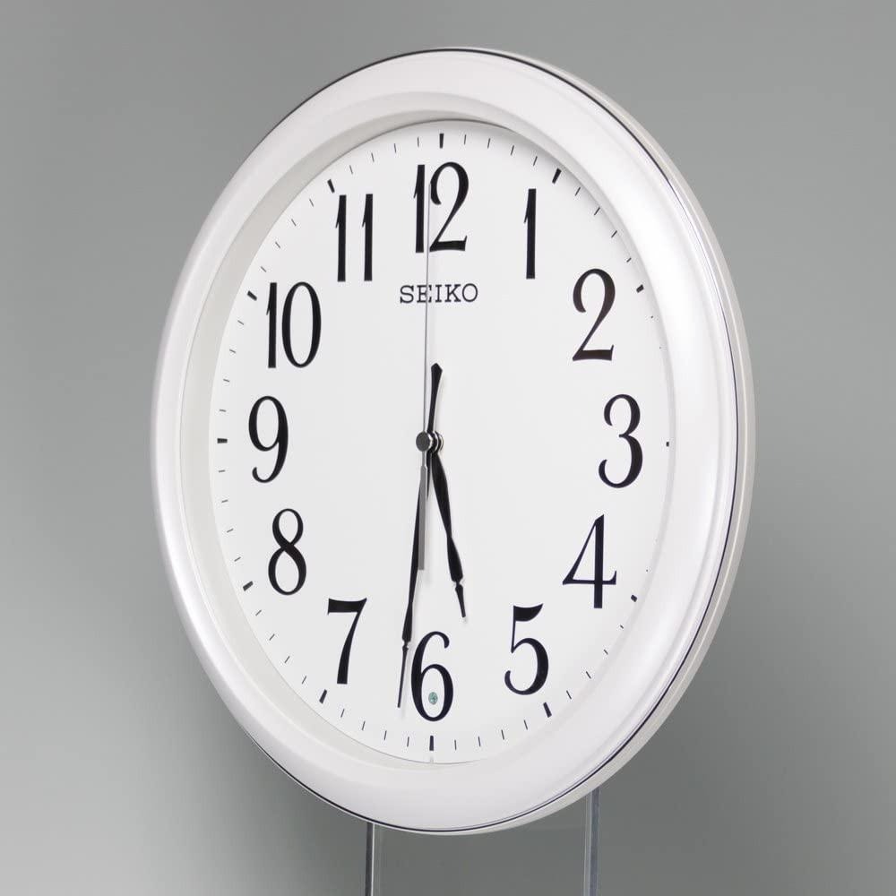[現貨]SEIKO 精工 電波掛鐘 自動對時 秒針停止功能明暗感應 電波鐘 靜音秒針 30.7公分 34公分-細節圖5