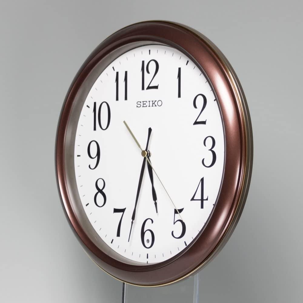[現貨]SEIKO 精工 電波掛鐘 自動對時 秒針停止功能明暗感應 電波鐘 靜音秒針 30.7公分 34公分-細節圖6