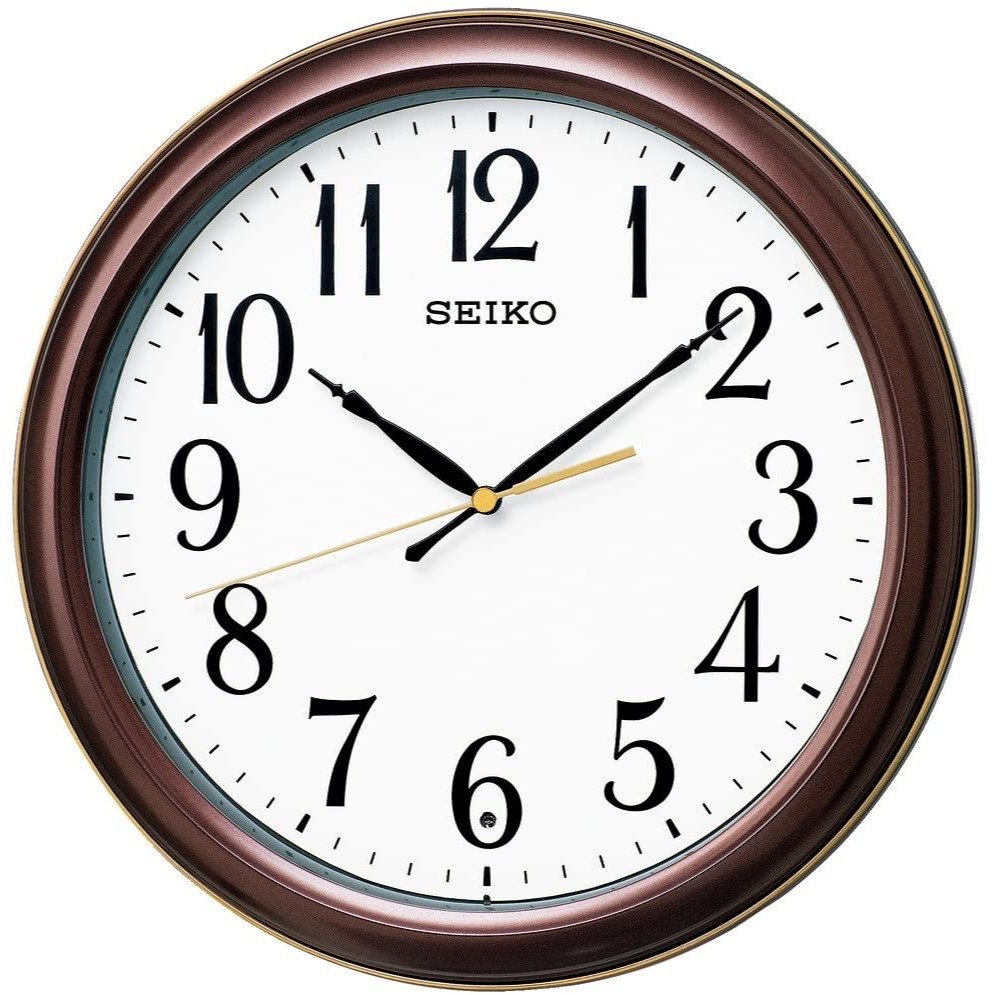 [現貨]SEIKO 精工 電波掛鐘 自動對時 秒針停止功能明暗感應 電波鐘 靜音秒針 30.7公分 34公分-規格圖9