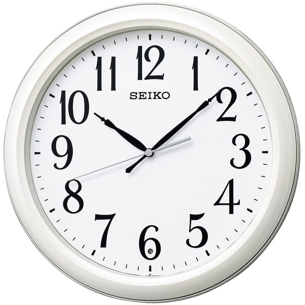 [現貨]SEIKO 精工 電波掛鐘 自動對時 秒針停止功能明暗感應 電波鐘 靜音秒針 30.7公分 34公分-規格圖9