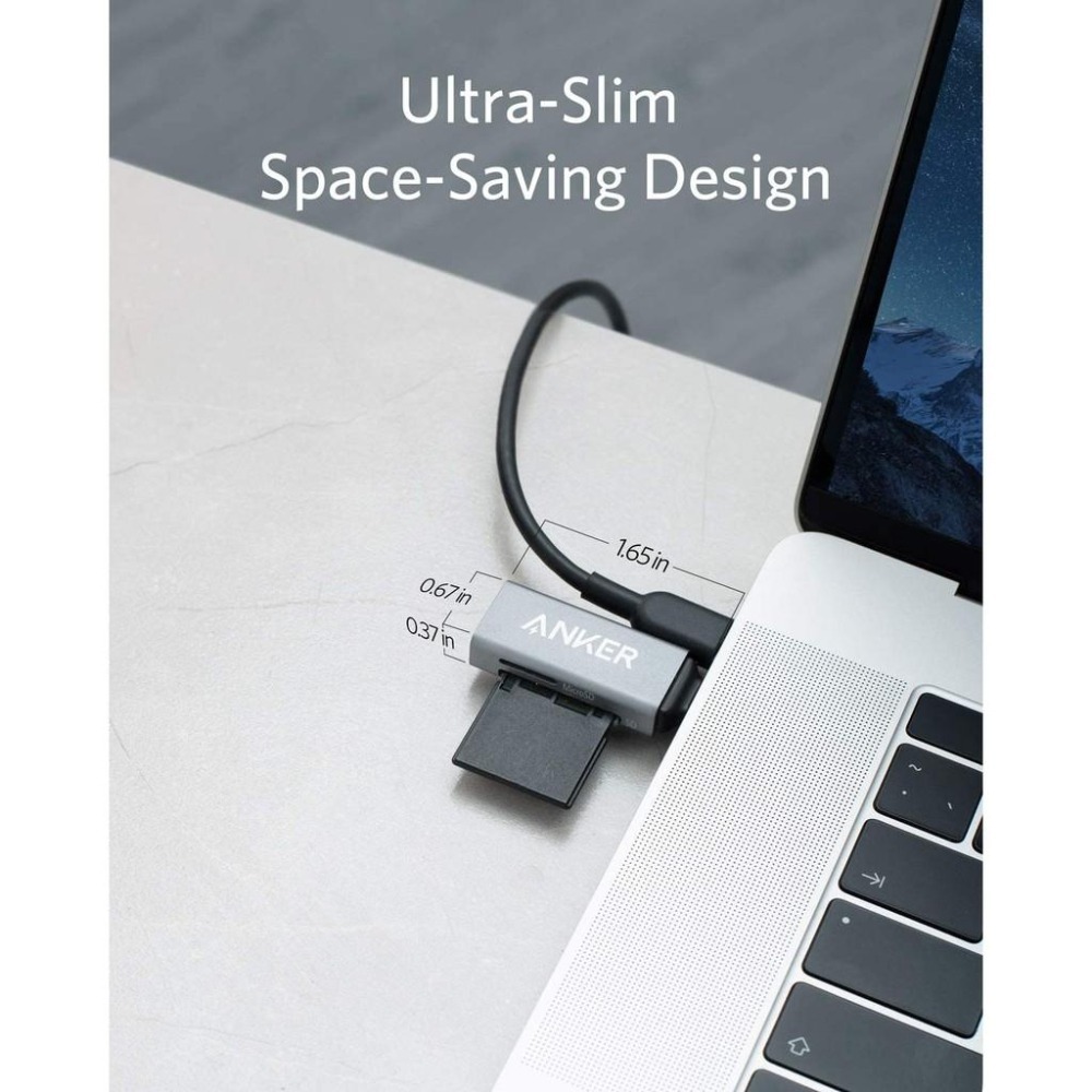 [現貨]Anker USB-C 2 in 1 Reader 讀卡機 SD卡 Micro SD MMC RS-MMC-細節圖5