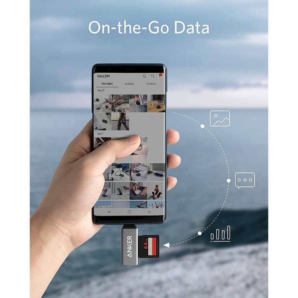 [現貨]Anker USB-C 2 in 1 Reader 讀卡機 SD卡 Micro SD MMC RS-MMC-細節圖7