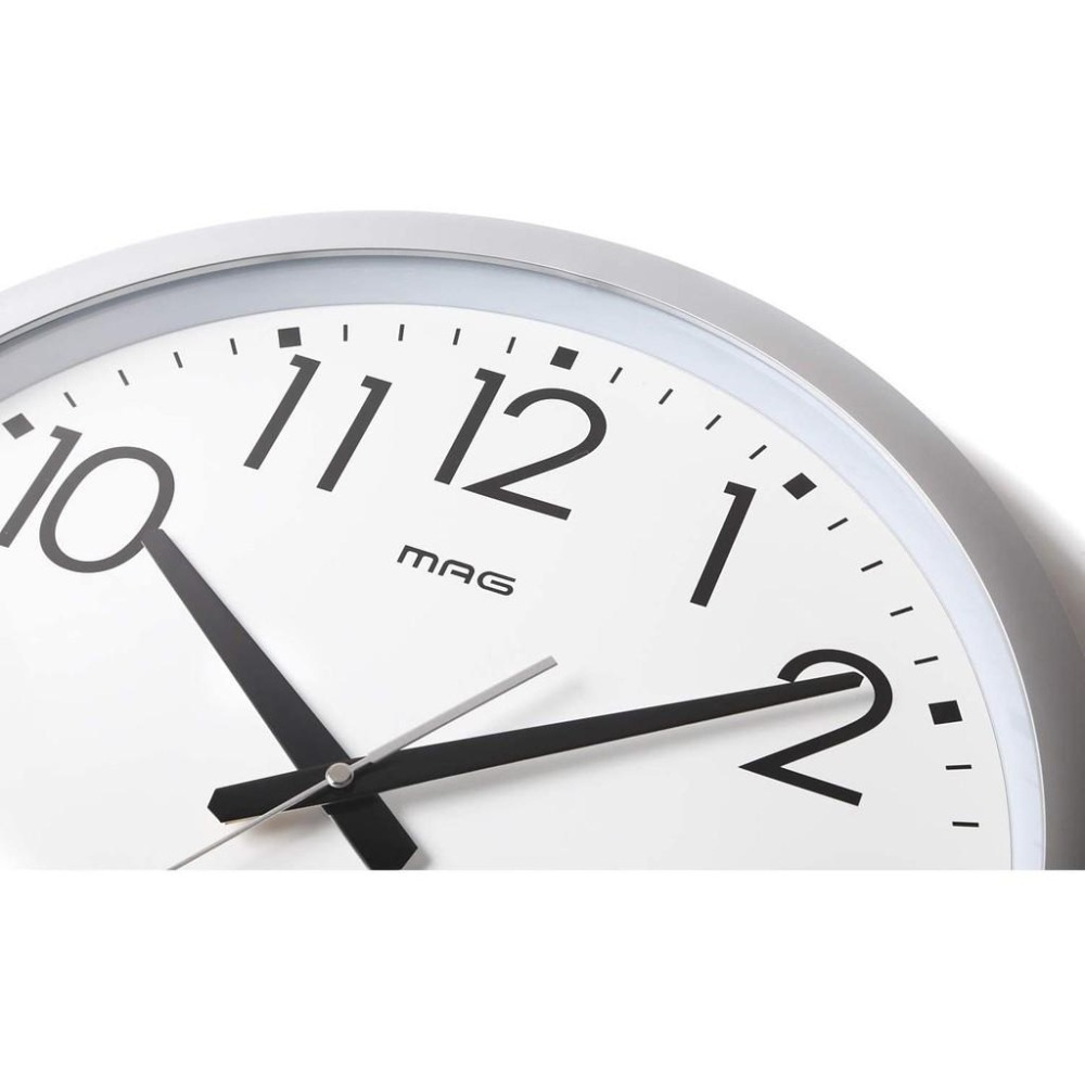 [現貨] MAG 電波掛鐘 自動對時 秒針停止功能 電波鐘 42cm-細節圖2
