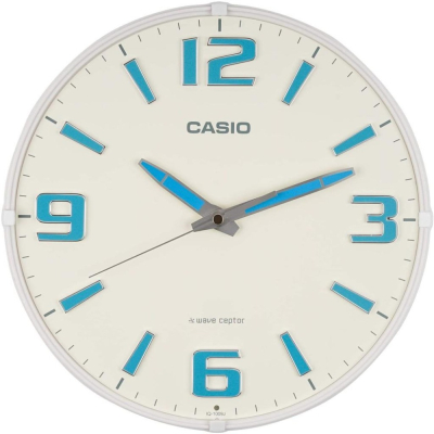 [現貨]CASIO 卡西歐 電波掛鐘 自動對時 秒針停止功能 明暗感應 電波鐘 30.8cm