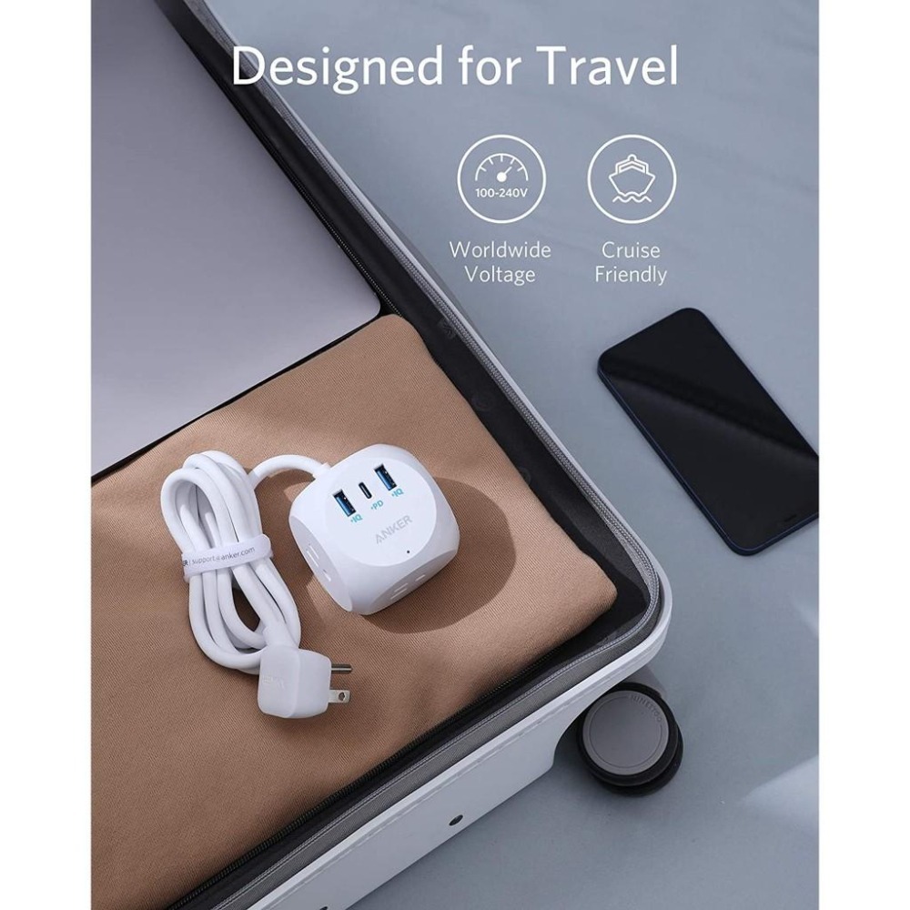 [現貨]Anker PowerExtend USB-C 3 延長線 USB-C充電器 321 Power Strip-細節圖7