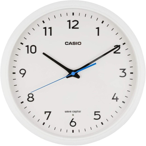 [現貨]CASIO 卡西歐 電波掛鐘 自動對時 秒針停止功能明暗感應 電波鐘 31.1cm