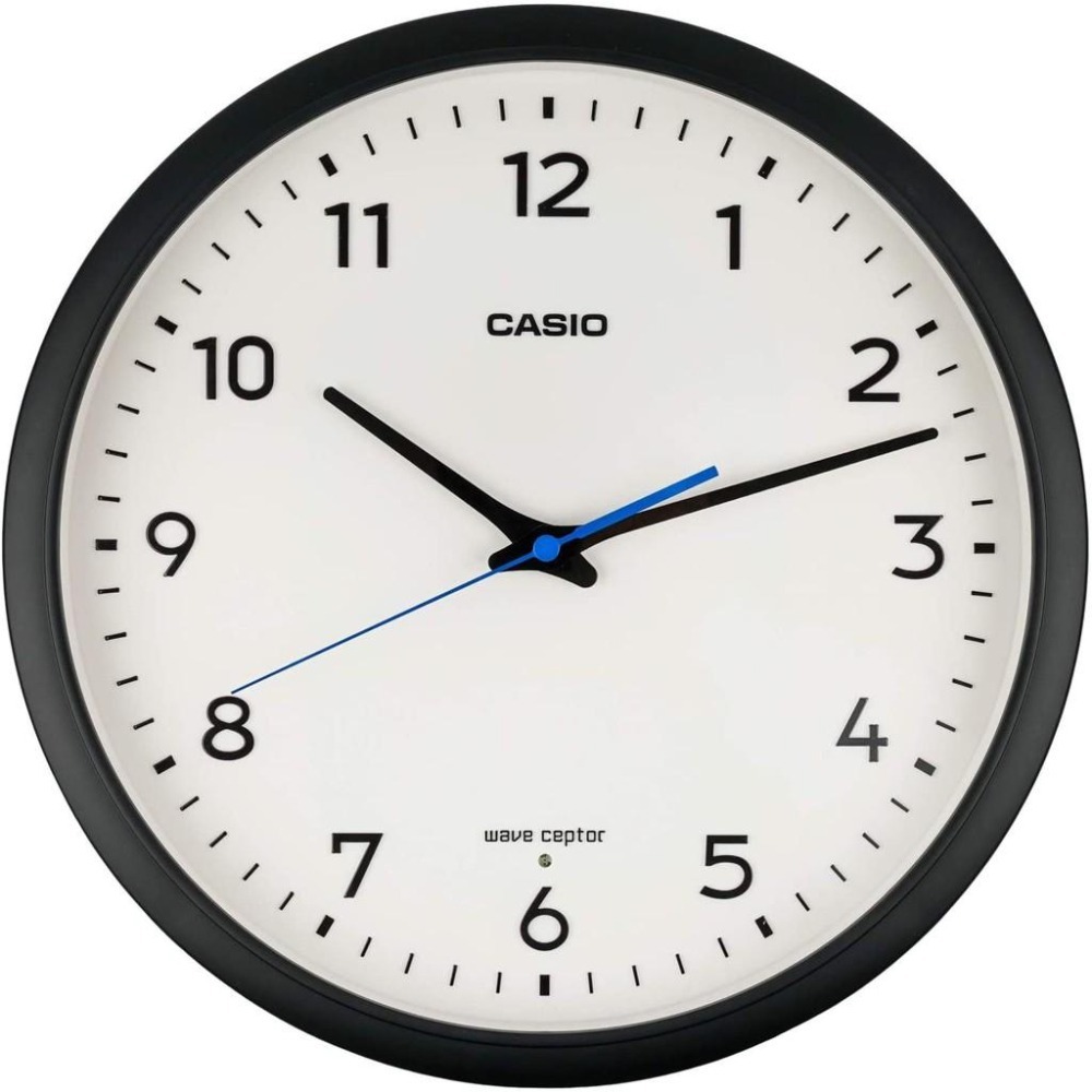 [現貨]CASIO 卡西歐 電波掛鐘 自動對時 秒針停止功能明暗感應 電波鐘 31.1cm-細節圖2