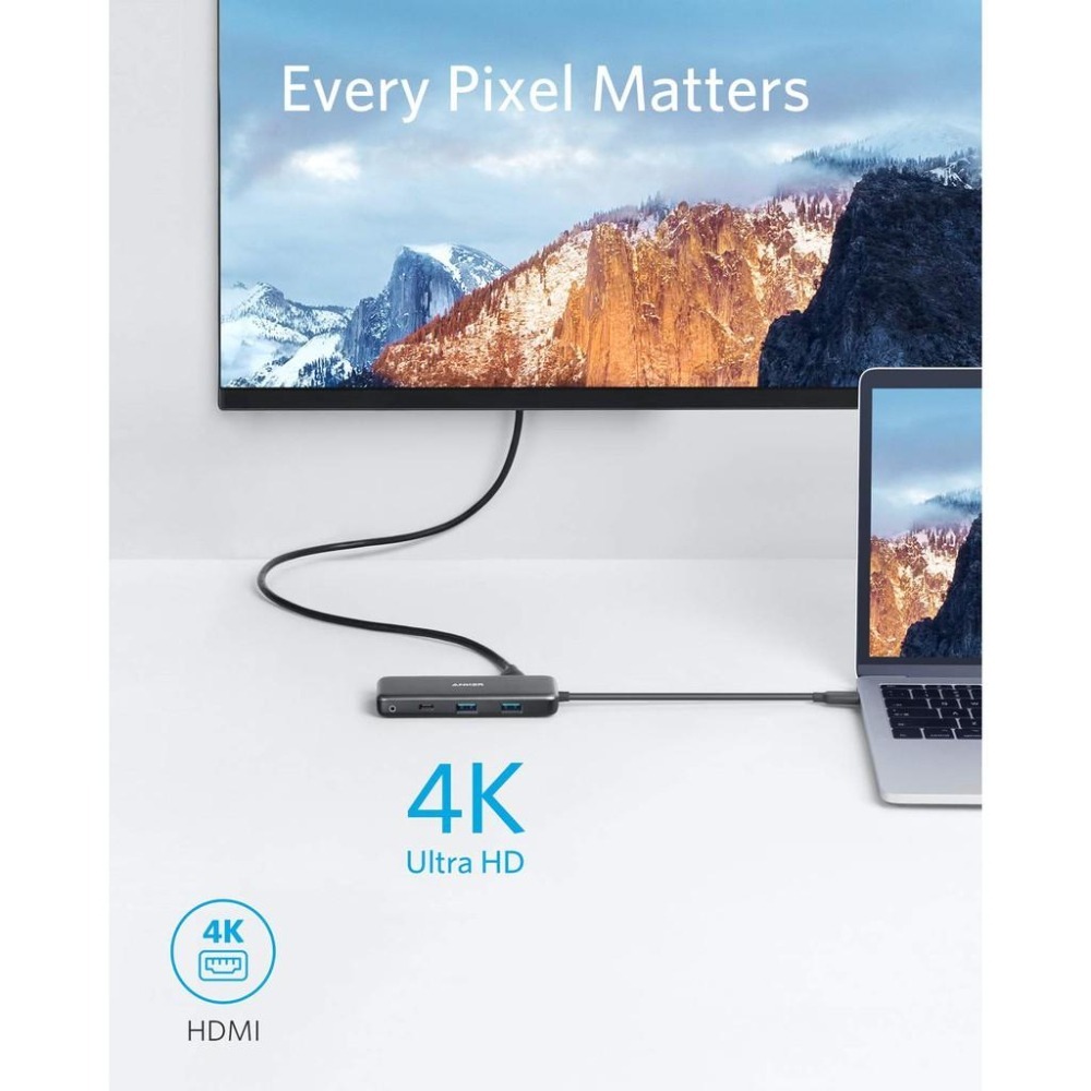 [現貨]Anker USB C Hub 7-in-1 4K HDMI microSD / SD讀卡器 100W電源傳輸-細節圖5