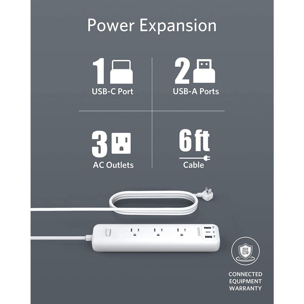 [現貨] Anker Power Strip with PD 延長線 PD快充 USB充電器 充電頭-細節圖8