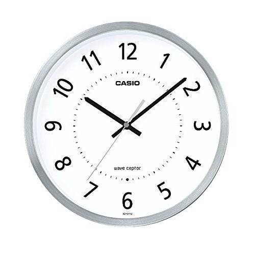 [現貨] CASIO 卡西歐電波掛鐘 自動對時 秒針停止功能明暗感應 電波鐘 30.1cm