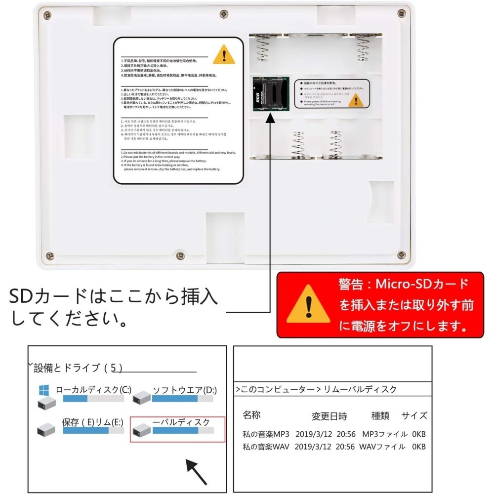 [現貨]日本原裝 音姬 廁所消音器 手動 人體感應  壁上型 IPX4防水 支援 AC110V-220V 電池-細節圖5