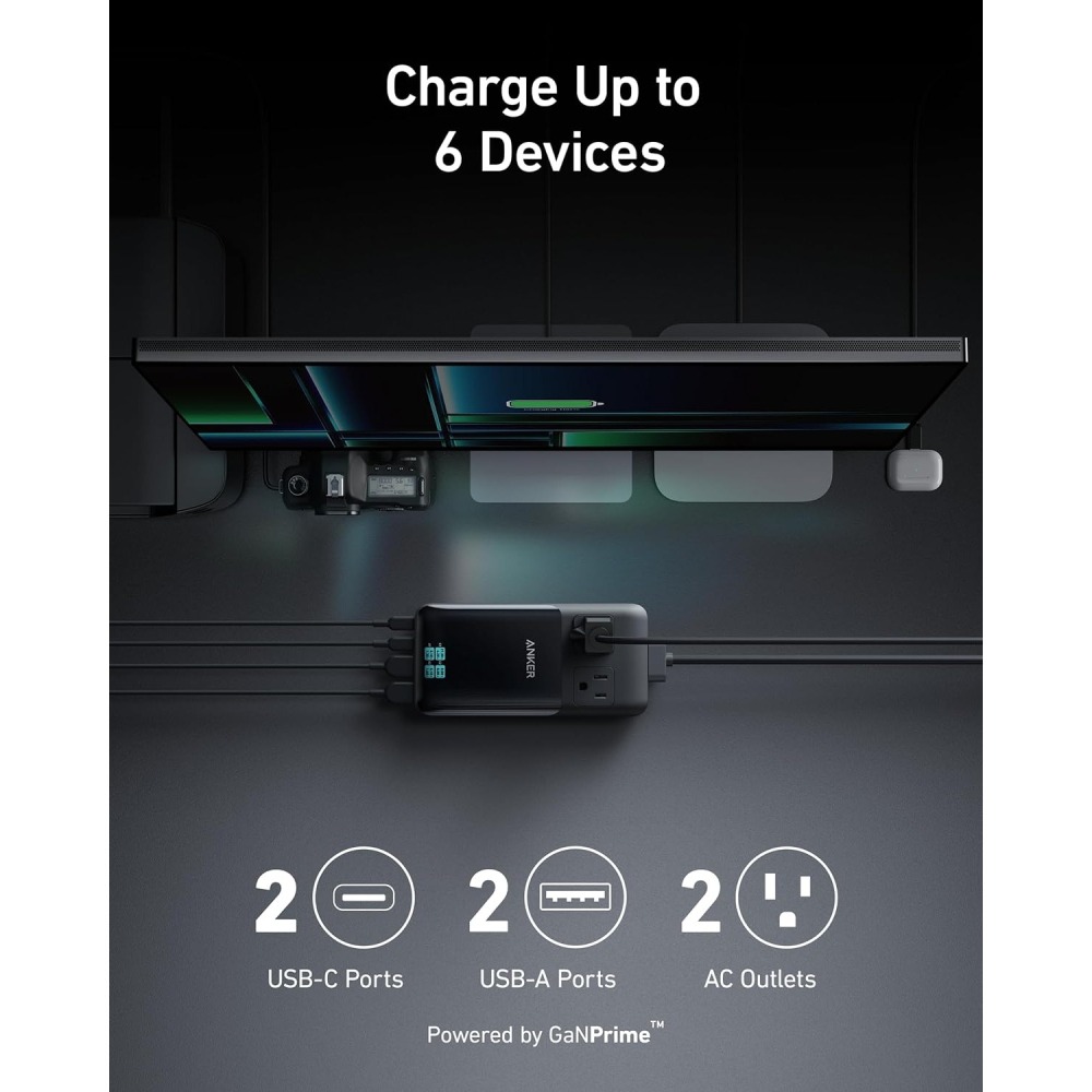 [現貨]Anker Prime 6-in-1 USB C Charging Station 140W輸出 充電延長線-細節圖6