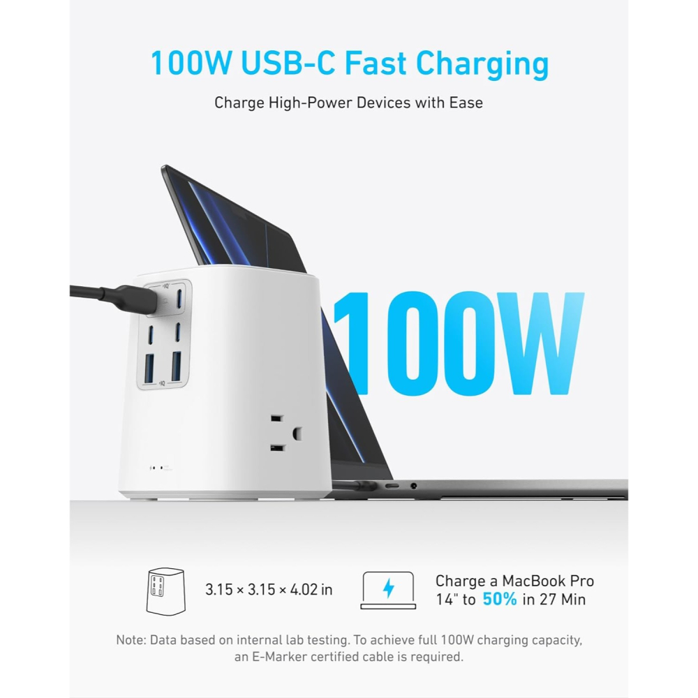 [現貨]Anker  Charging Station 9合1  100W USB-C充電延長線 1.5米-細節圖3