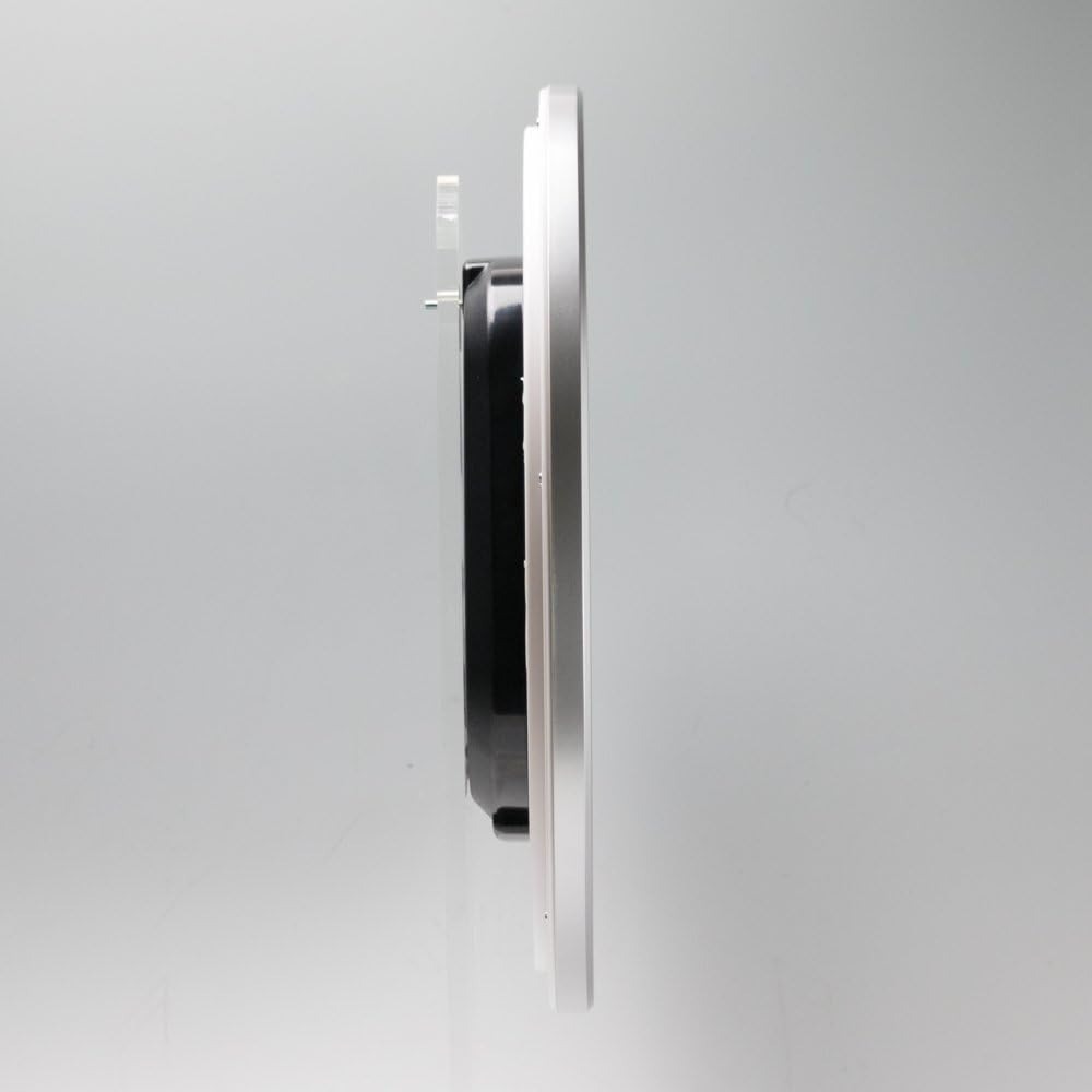 [現貨] SEIKO 精工電波掛鐘 自動對時 秒針停止功能明暗感應 電波鐘  銀色 36公分-細節圖3