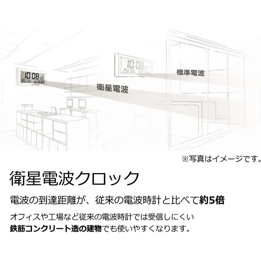 [現貨] SEIKO 精工 衛星電波掛鐘 自動對時 靜音秒針 衛星電波鐘 GPS對時 淺茶色 棕色 30公分-細節圖7