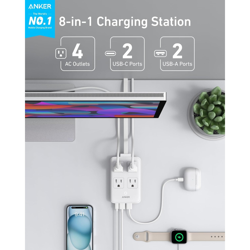 [現貨]Anker Charging Station 20W Max 8-in-1 USB C 延長線 充電器-細節圖7