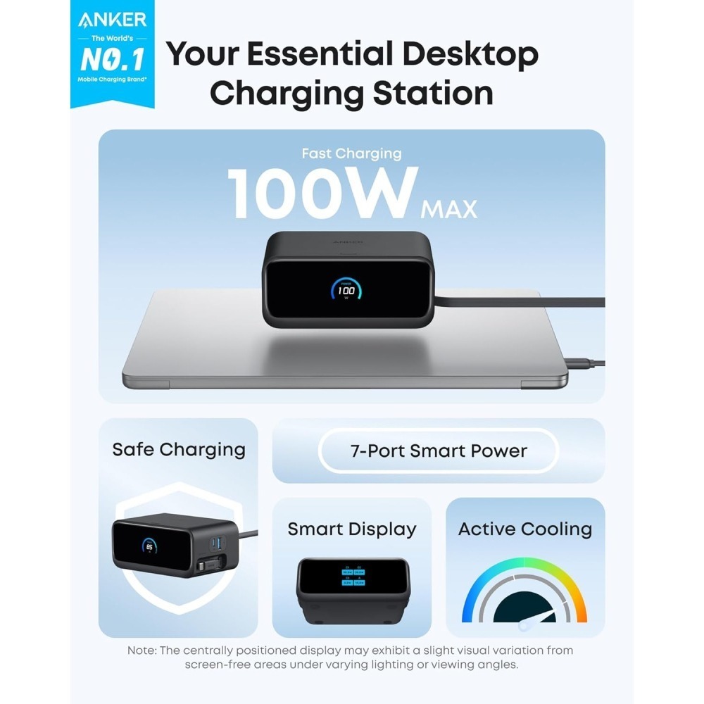 [現貨]Anker Nano Charging Station 100W 7 in 1USB C 延長線 充電器-細節圖6