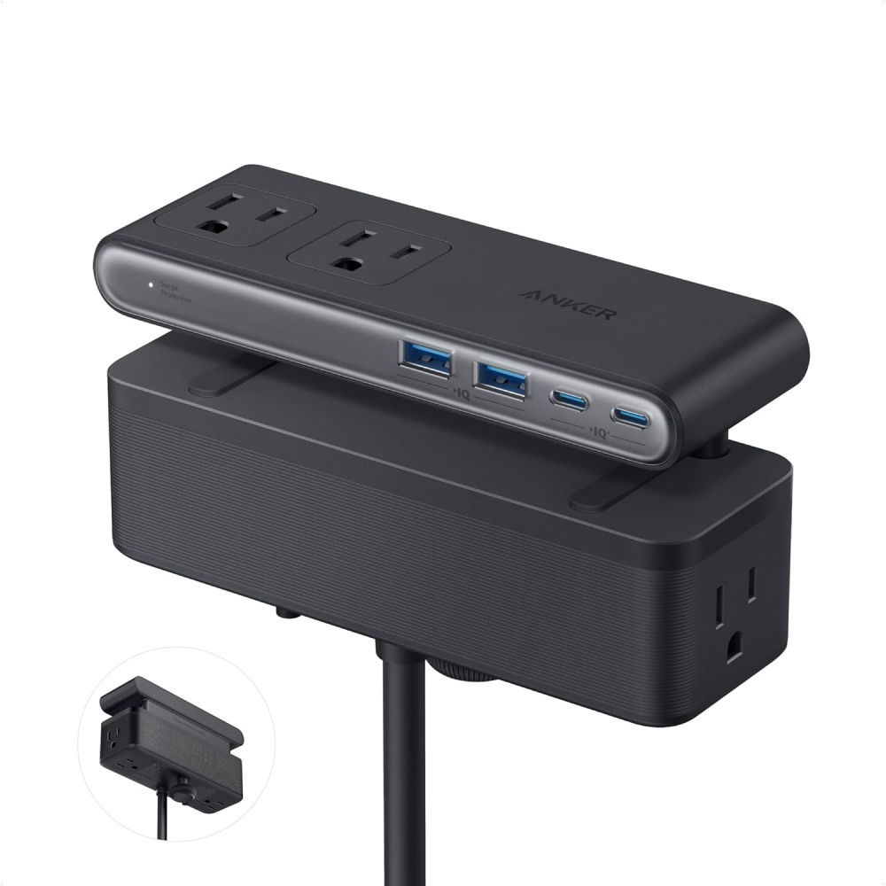 [現貨] Anker Nano Power Strip 桌面夾式 桌面整理延長線 PD快充 USB充電器 10 in 1-細節圖2