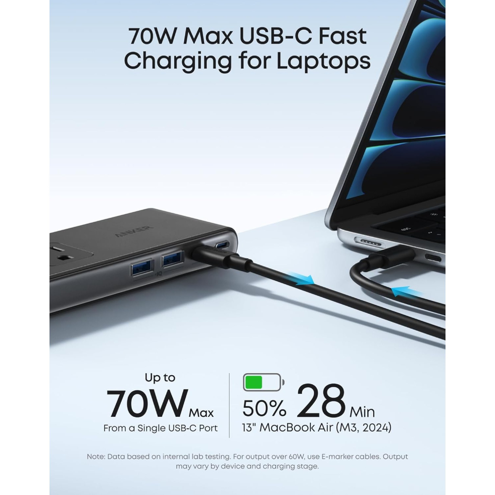[現貨] Anker Nano Power Strip 桌面夾式 桌面整理延長線 PD快充 USB充電器 10 in 1-細節圖5