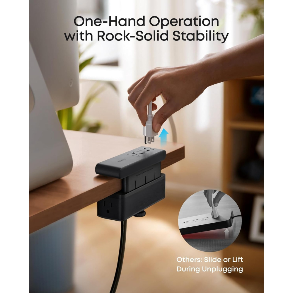 [現貨] Anker Nano Power Strip 桌面夾式 桌面整理延長線 PD快充 USB充電器 10 in 1-細節圖7