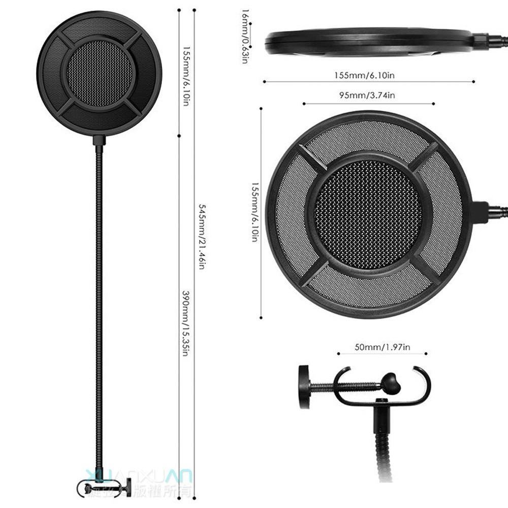 「THINK2」公司貨 Thronmax P1 POP FILTER 金屬防噴罩-細節圖3