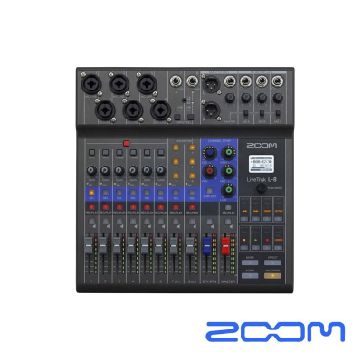 「THINK2」公司貨 ZOOM L-8 LiveTrak 多軌混音器 錄音介面 mixer L8