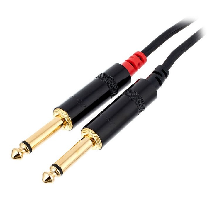 「THINK2」歐洲廠線 Cordial RCA 轉 6.3mm TS 導線 3M 喇叭 音響-細節圖2