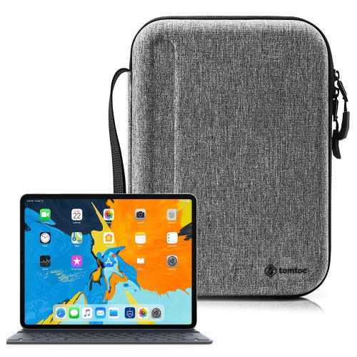 「THINK2」Tomtoc 多功能平板硬殼收納包，灰色，iPad Pro10.5/11/12.9吋，iPad Air4