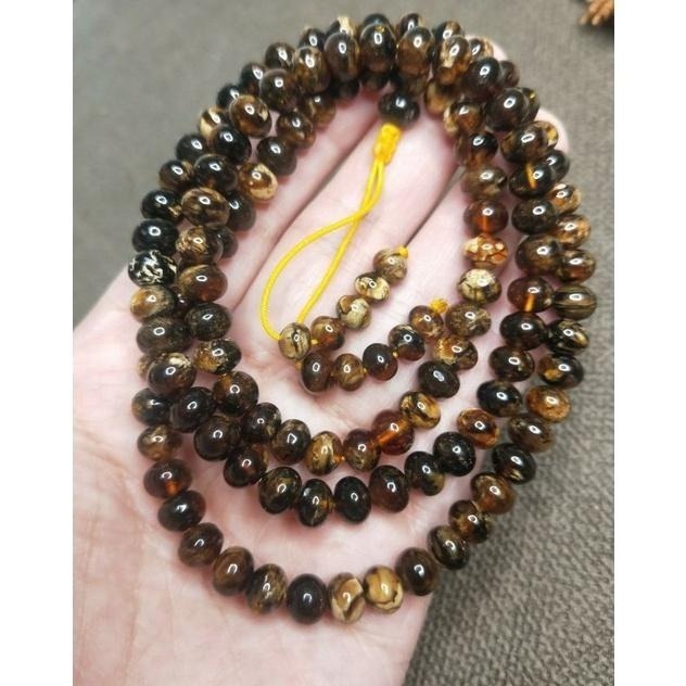 (現貨) 附台證 天然西露天撫順琥珀 撫順花珀項鍊 撫順琥珀 非二代 非塑料 非壓制-細節圖4