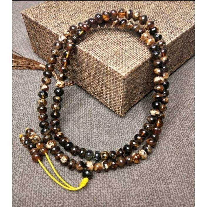 (現貨) 附台證 天然西露天撫順琥珀 撫順花珀項鍊 撫順琥珀 非二代 非塑料 非壓制-細節圖6