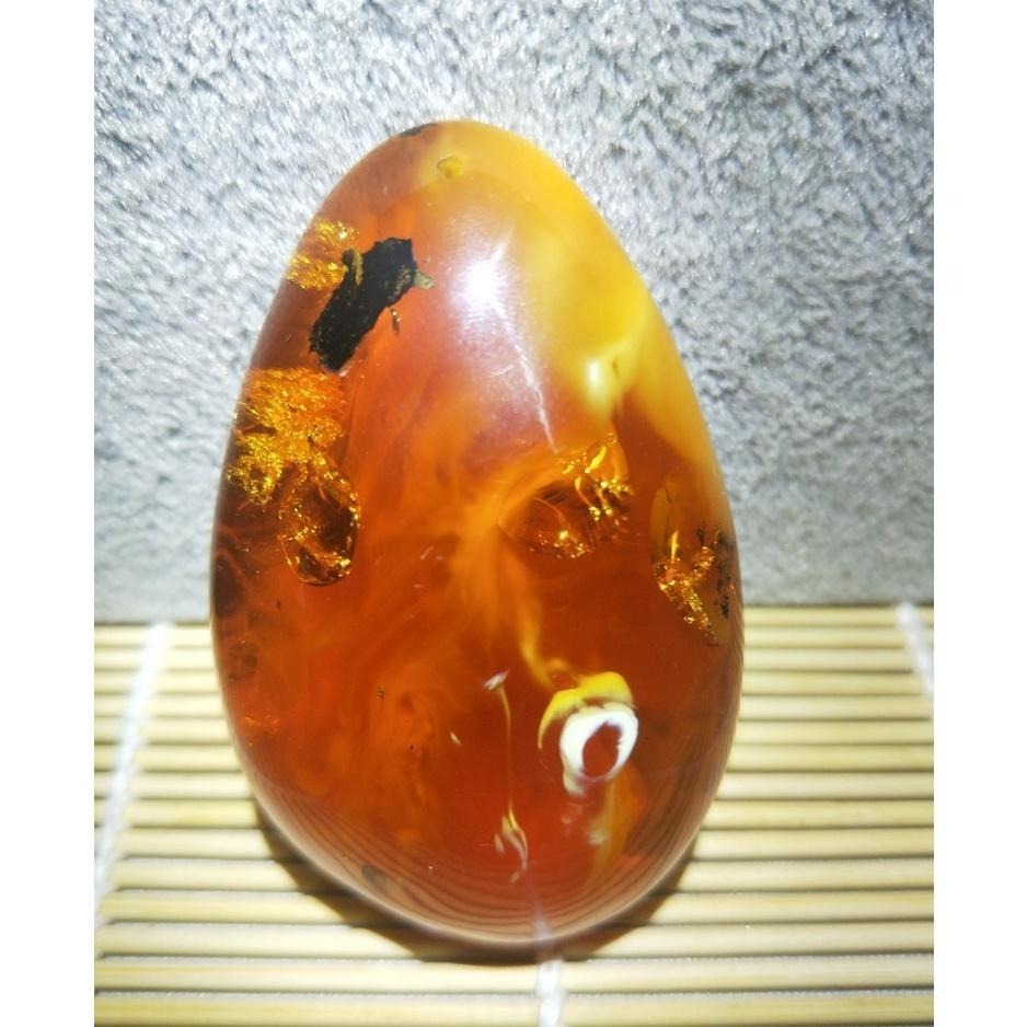 (現貨) 附台證 天然波羅的海琥珀蜜蠟紅蠟吊墜 收藏級深礦料紅蠟大吊墜 非二代 非塑料 非壓制-細節圖5