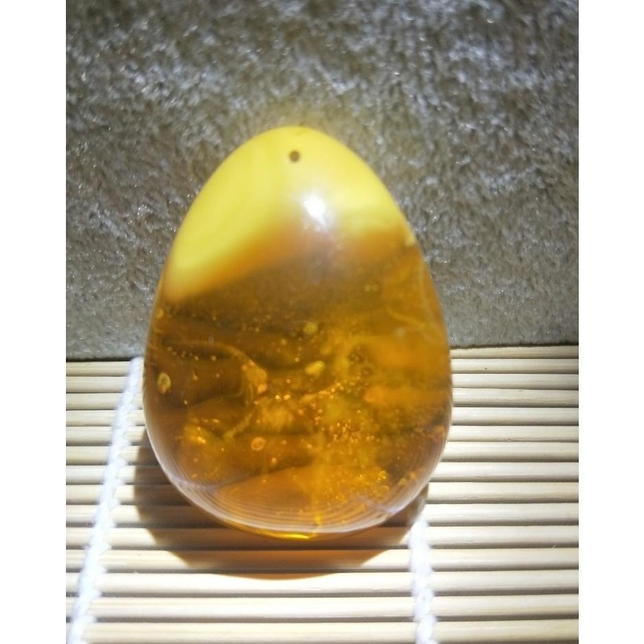 (現貨) 附台證 天然波羅的海琥珀蜜蠟紅蠟吊墜 收藏級深礦料紅蠟大吊墜 非二代 非塑料 非壓制-細節圖6