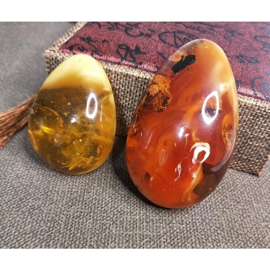 (現貨) 附台證 天然波羅的海琥珀蜜蠟紅蠟吊墜 收藏級深礦料紅蠟大吊墜 非二代 非塑料 非壓制-細節圖7