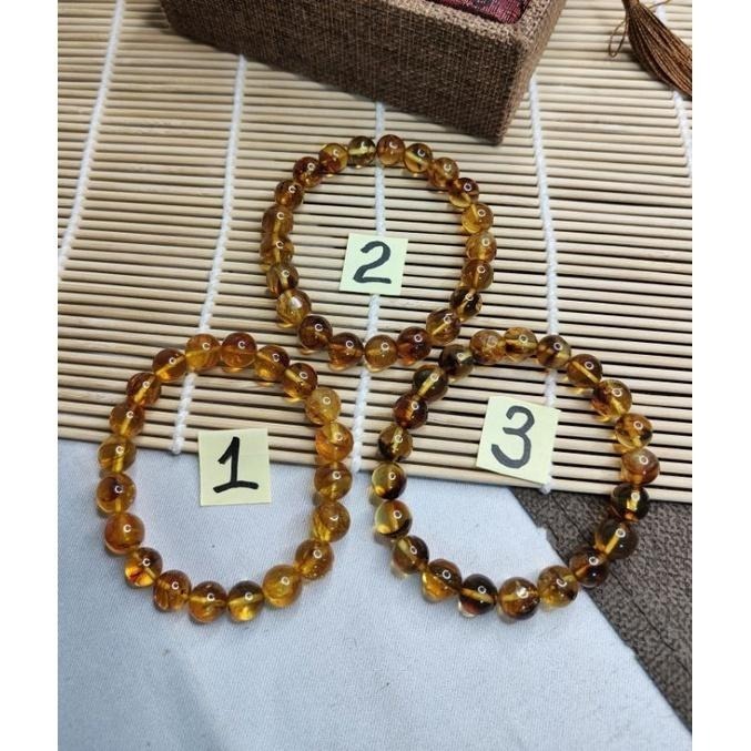 (現貨) 天然波羅的海琥珀 意境珀手珠 植物珀手珠 非二代 非塑膠 非壓制-細節圖2