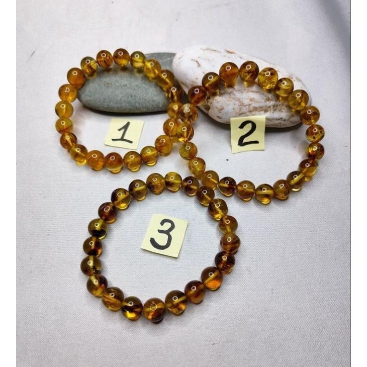 (現貨) 天然波羅的海琥珀 意境珀手珠 植物珀手珠 非二代 非塑膠 非壓制-細節圖9