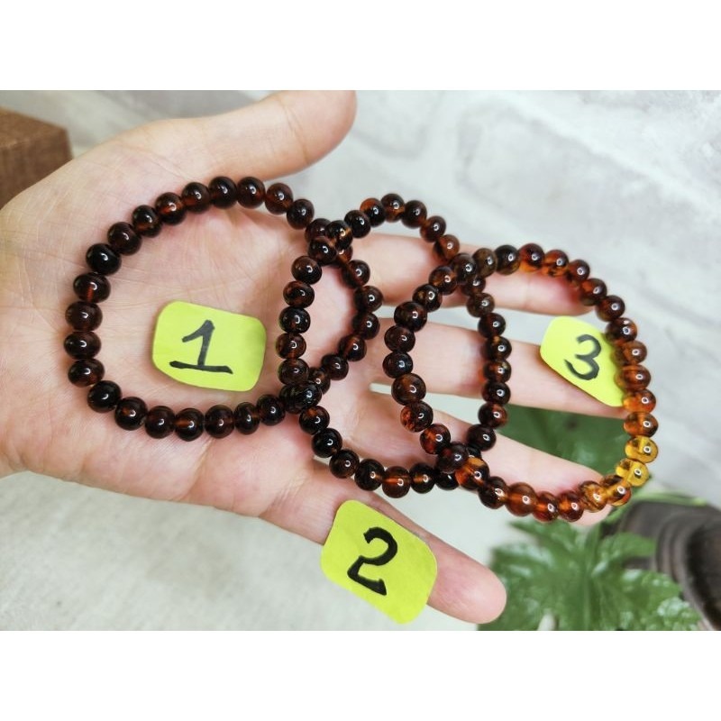 (現貨) 天然西露天撫順琥珀-7+血翳珀手珠 非二代 非塑料 非壓制-細節圖8