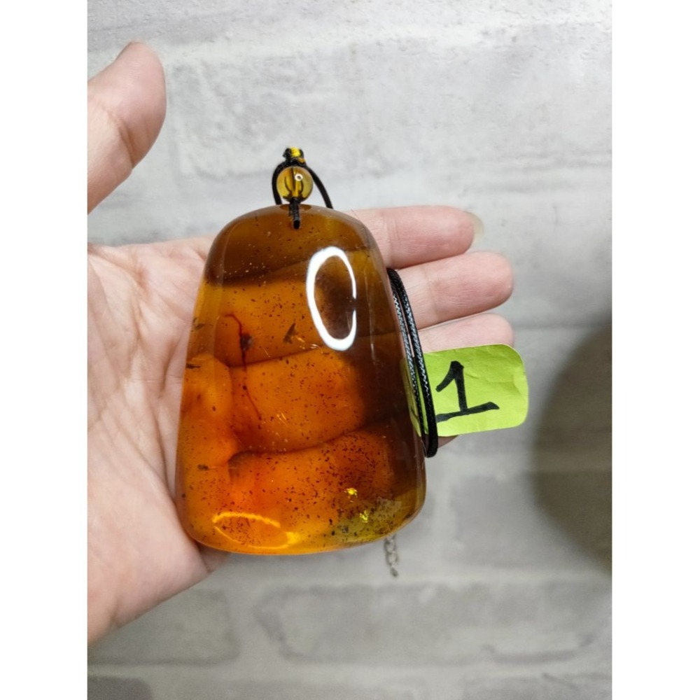 (現貨) 天然墨西哥高紅藍蟲珀吊墜 墨西哥高紅藍珀大吊墜 非二代 非塑料 非壓制-細節圖4