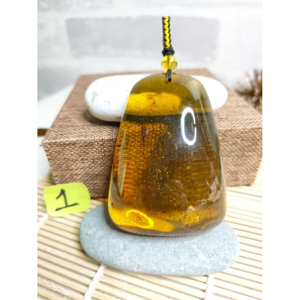 (現貨) 天然墨西哥高紅藍蟲珀吊墜 墨西哥高紅藍珀大吊墜 非二代 非塑料 非壓制-細節圖7