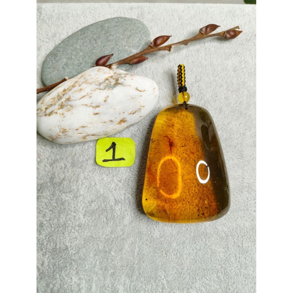 (現貨) 天然墨西哥高紅藍蟲珀吊墜 墨西哥高紅藍珀大吊墜 非二代 非塑料 非壓制-細節圖8