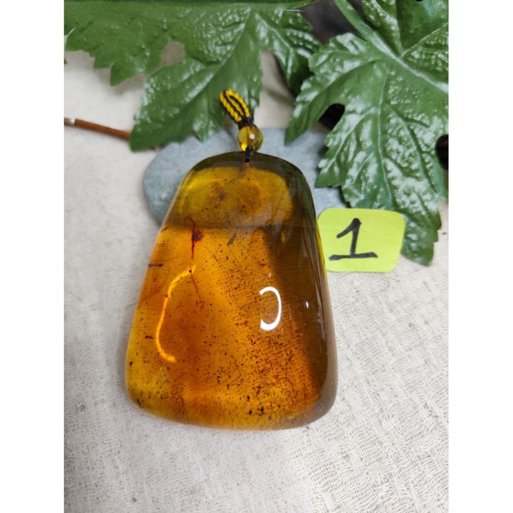 (現貨) 天然墨西哥高紅藍蟲珀吊墜 墨西哥高紅藍珀大吊墜 非二代 非塑料 非壓制-細節圖10