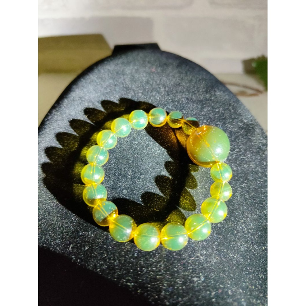 (現貨) 天然墨西哥藍珀設計款手珠 設計款墨西哥藍珀手串 非二代 非塑料 非壓制-細節圖4