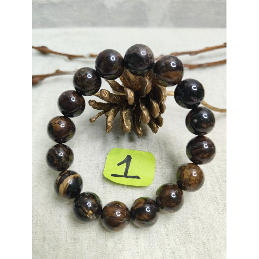 (現貨) 天然緬甸琥珀 12+mm緬甸根珀手珠-緬甸多寶手串 非二代 非塑料 非壓制-細節圖2