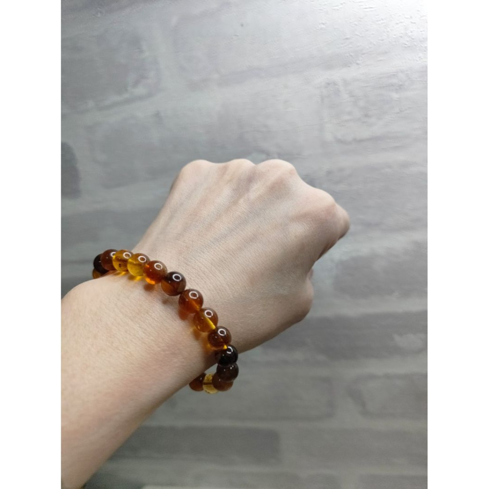 (現貨) 天然緬甸琥珀 8+mm緬甸小多寶手串 非二代 非塑料 非壓制-細節圖6