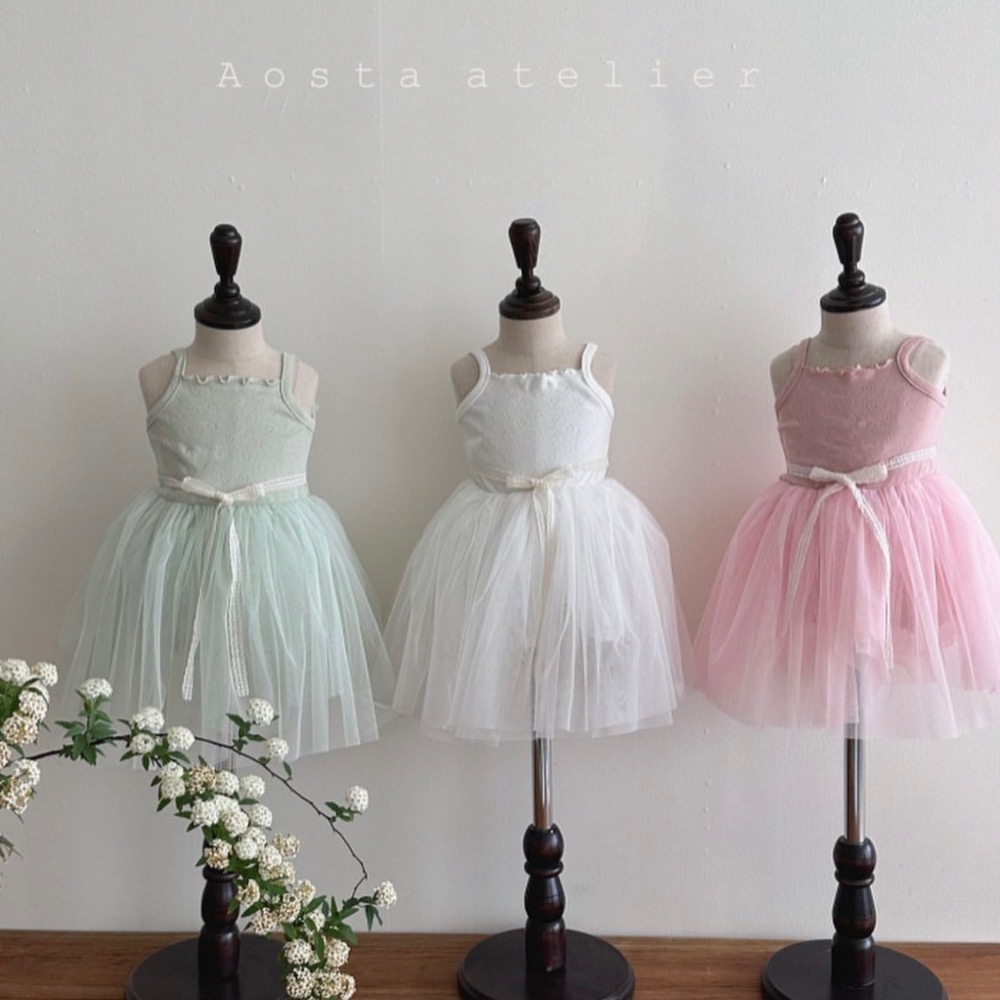 ｜現貨｜🇰🇷韓國Aosta芭蕾背心蓬蓬洋裝-綠2XL-細節圖2